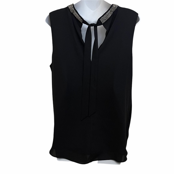 Torrid Black Embellished Choker Neck Tank Sz 00 - Picture 7 of 13